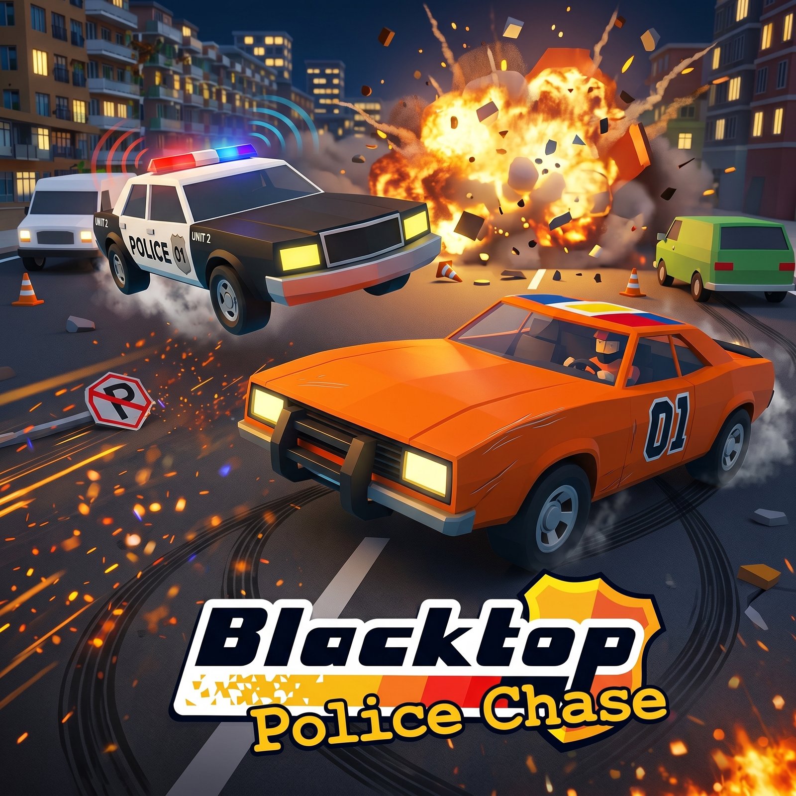 Blacktop Police Chase Game - Play Online Free 2026